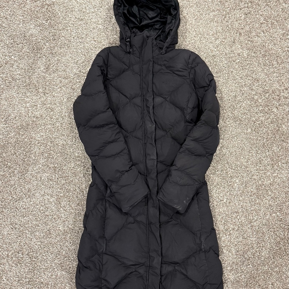 The North Face Women's Black Long Puffer Jacket XS